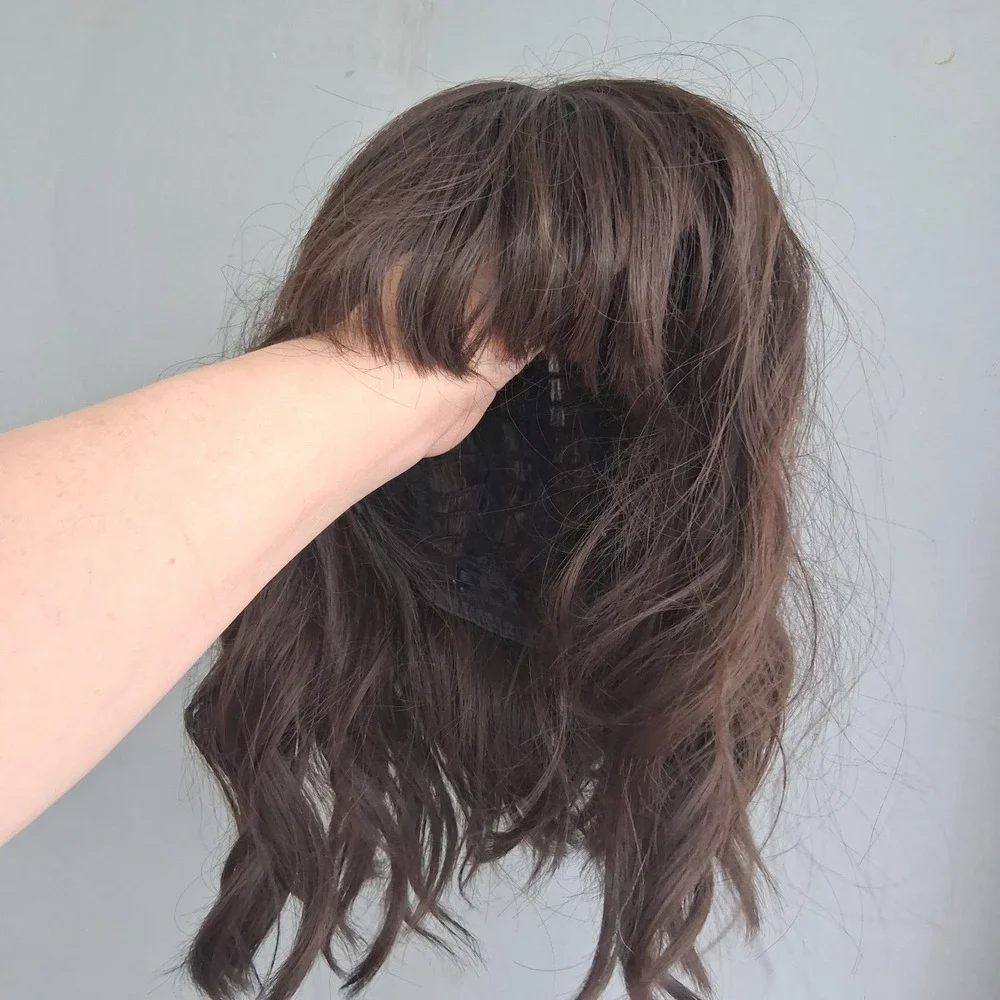 WIGS‎ Lot Of 3 With Bangs Blonde Redhead Brunette + Ponytail